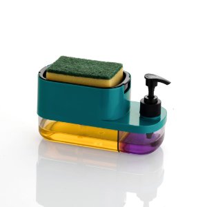 3 in 1 quick soap dispenser &  hand wash with sponge holder